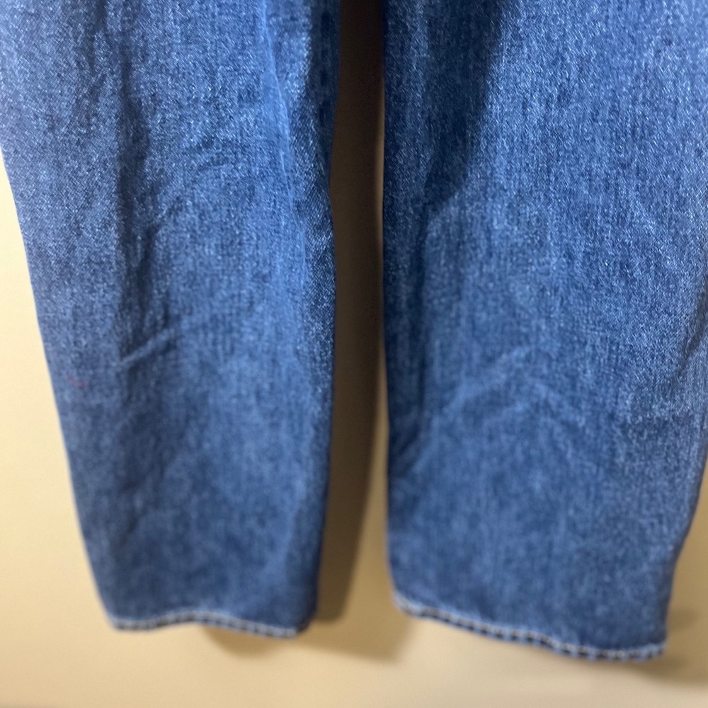 Old Navy Denim Overalls SZ 14 Medium Wash Cotton Dungarees Cottagecore Aesthetic - Picture 12 of 13